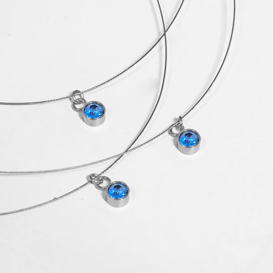 MINI STEEL BLUE CRYSTAL II