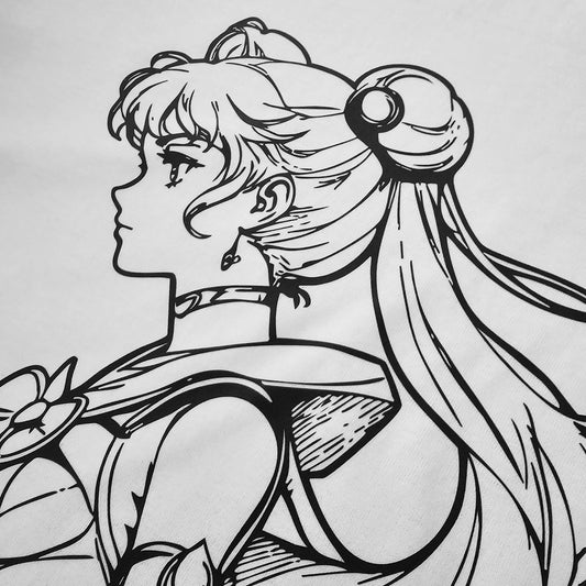 SAILOR MOON SKETCH PLAYERA BLANCA