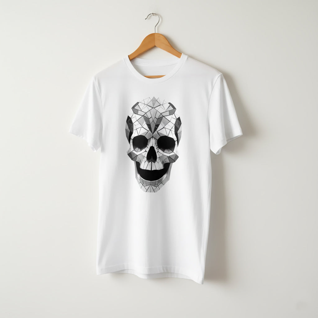 MOSAIC SKULL WHITE TEE
