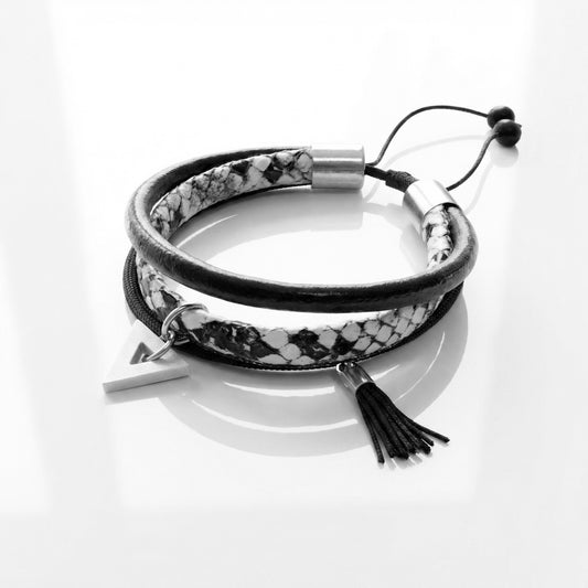 MIX WHITE SNAKE TRIANGLE