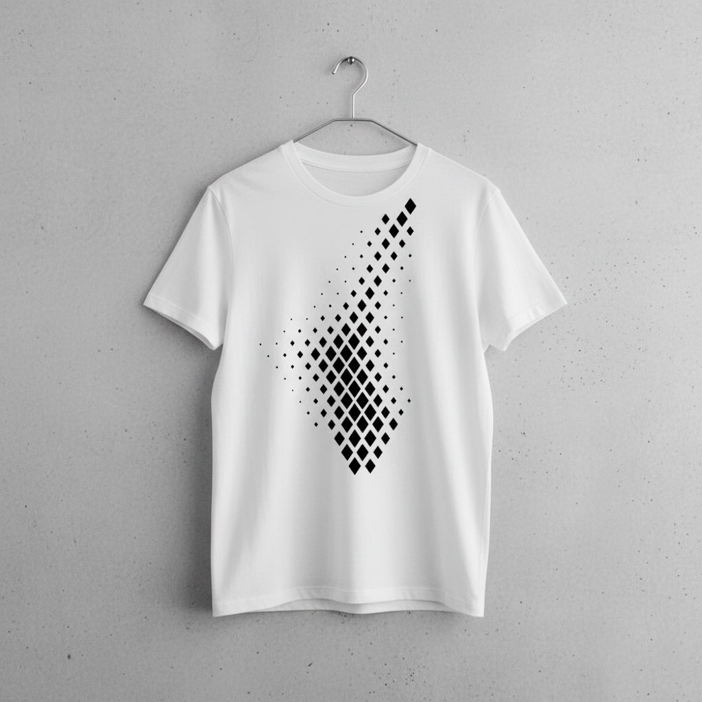 PARAMETRIC DIAMOND WHITE TEE