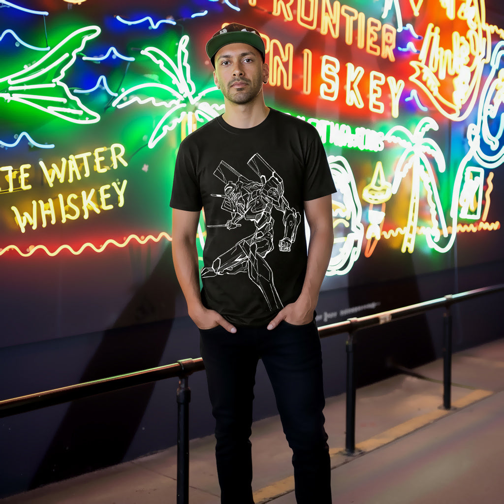 EVANGELION EVA 02 BLACK TEE