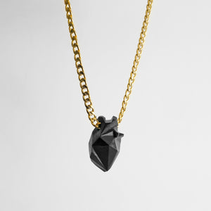 DARK HEART GOLDEN NECKLACE
