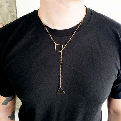 COLLAR DUO, ESTABILIDAD Y ENERGIA, DORADO