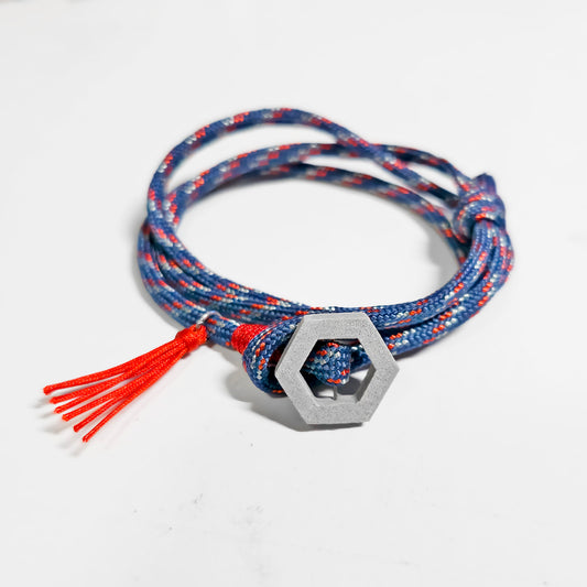 HEXAGON BLUE RED