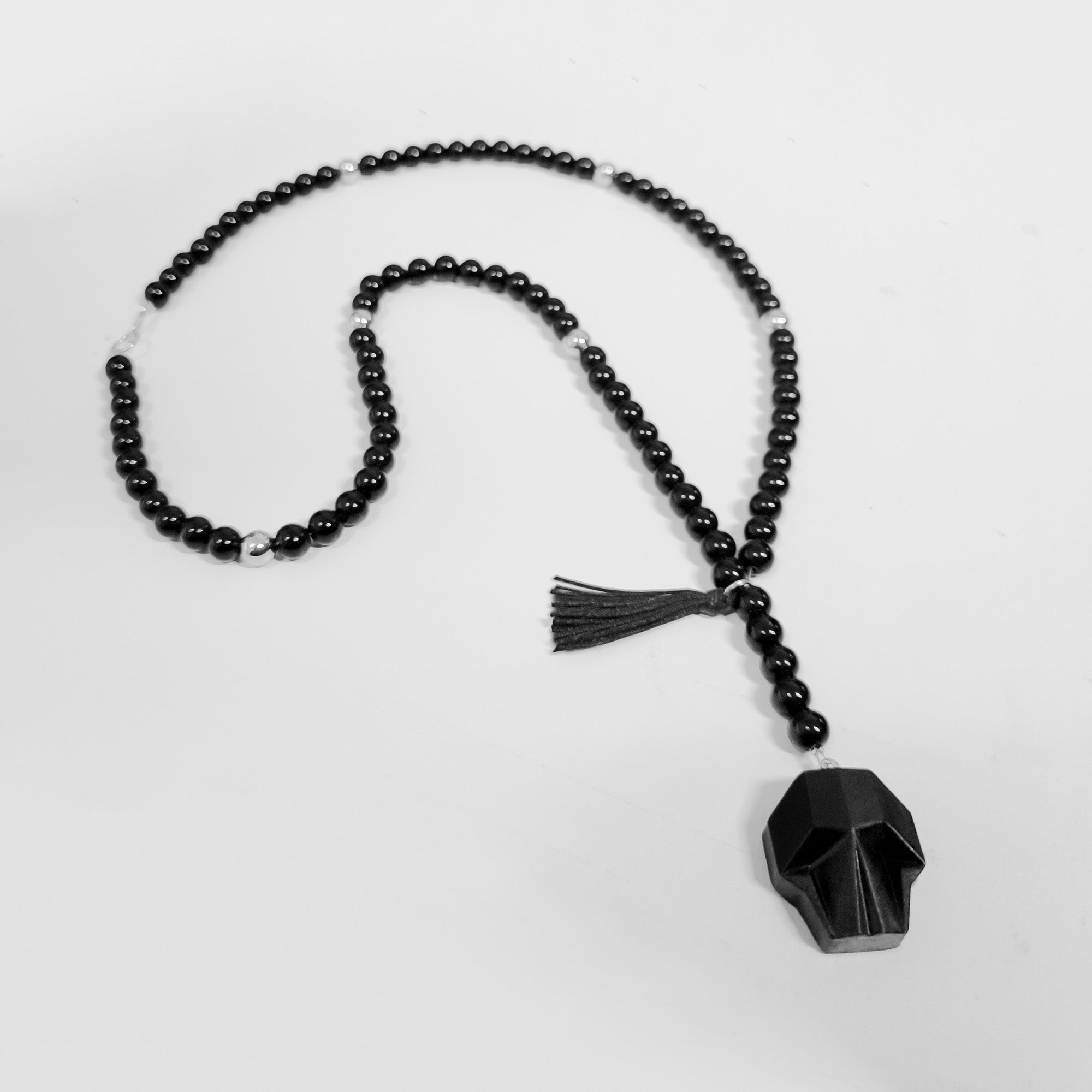 G SKULL STONE NECKLACE