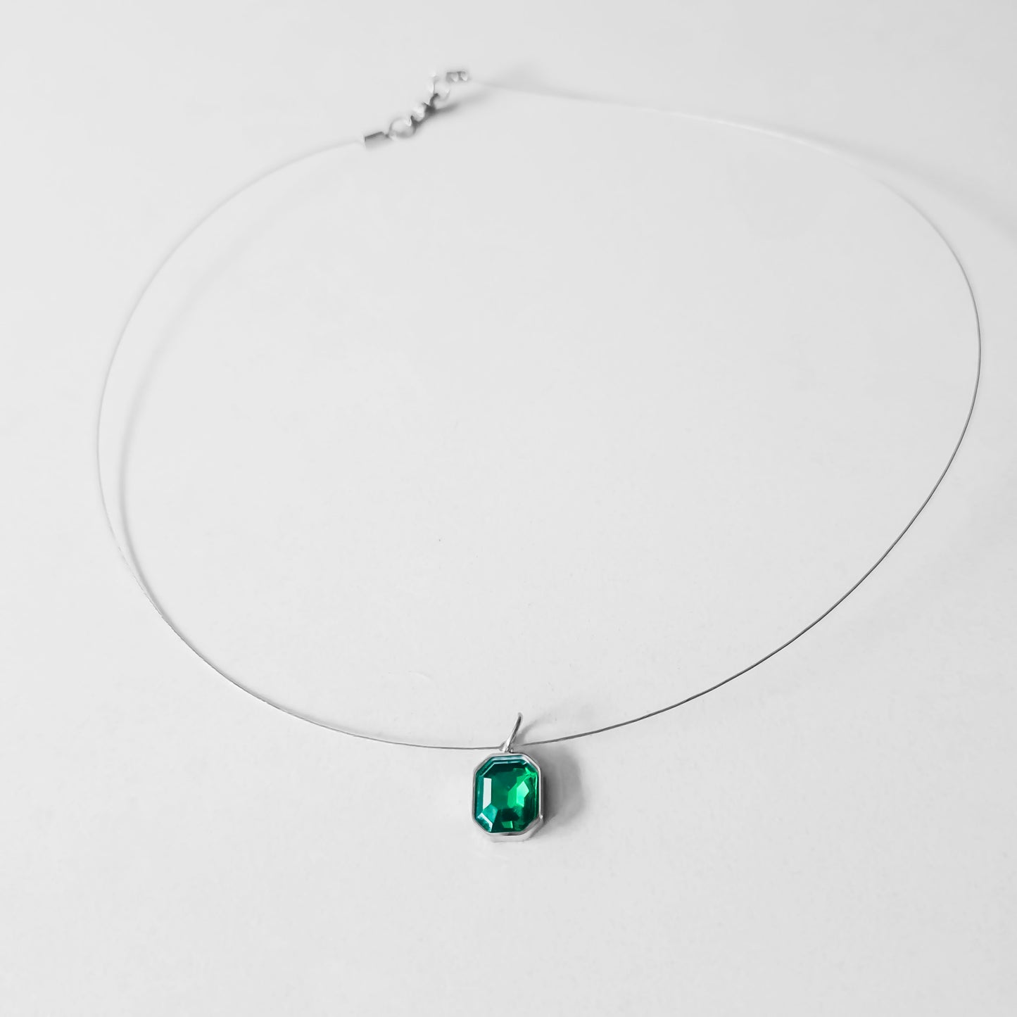 SQUARE STEEL GREEN CRYSTAL