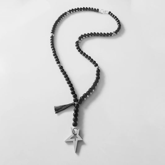 COLLAR ONIX CON ESTRELLA CONCRETO