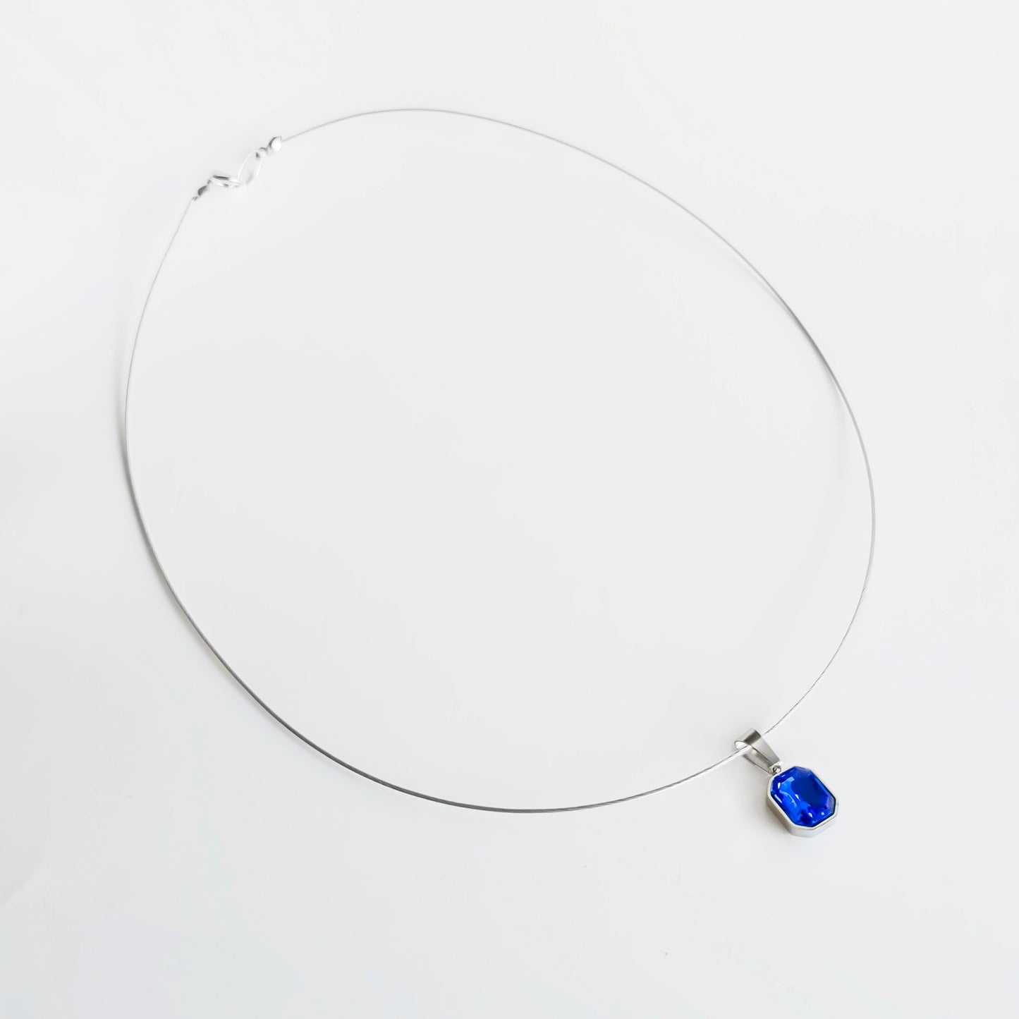 SQUARE STEEL DARK BLUE CRYSTAL