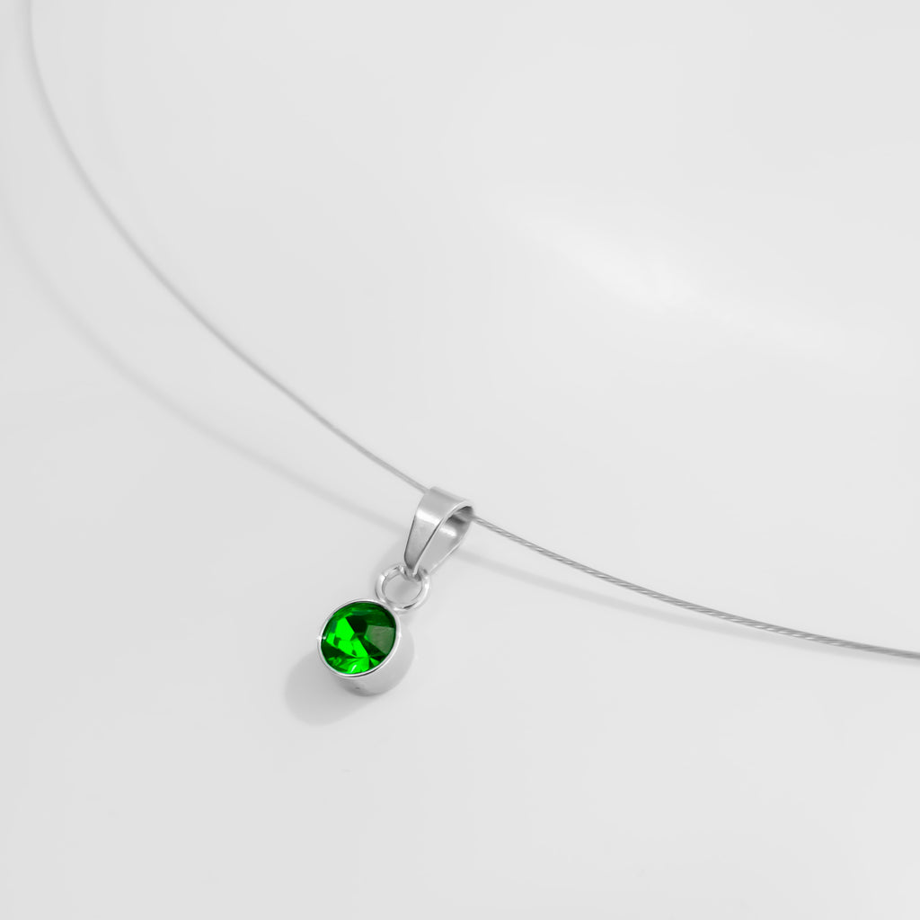 MINI STEEL DARK GREEN CRYSTAL