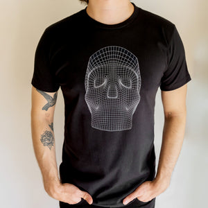 WIRE SKULL BLACK TEE
