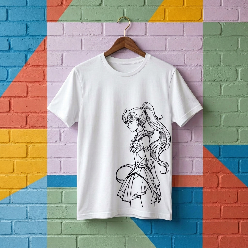 SAILOR JUPITER SKETCH PLAYERA BLANCA