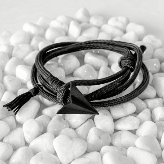 FLY DARK PULSERA CORDON NEGRO AVION DE CONCRETO