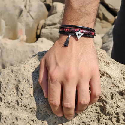 MIX RED SNAKE TRIANGLE