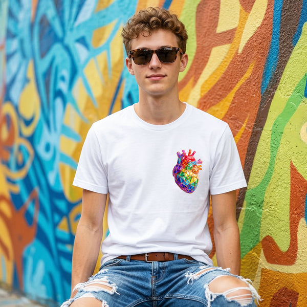 3D HAPPY HEART WHITE