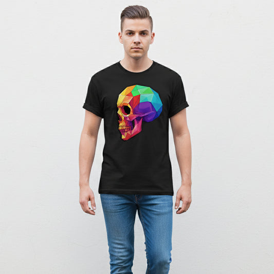 RAINBOW SKULL BLACK TEE II