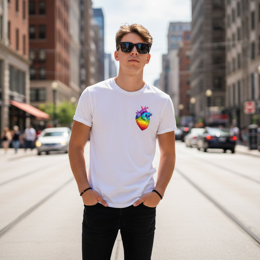 3D HAPPY HEART WHITE