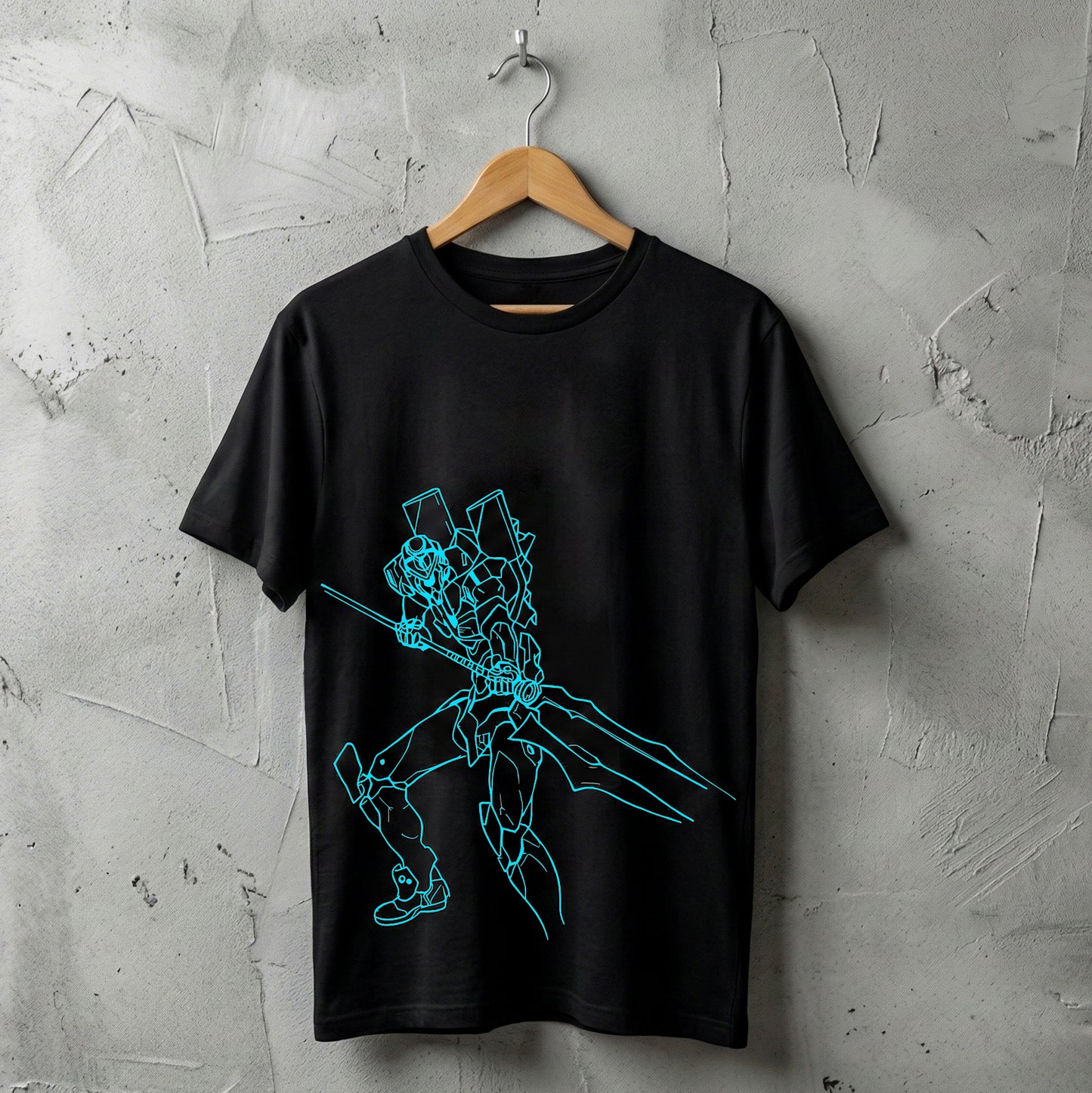 EVANGELION EVA 00 BLUE BLACK TEE