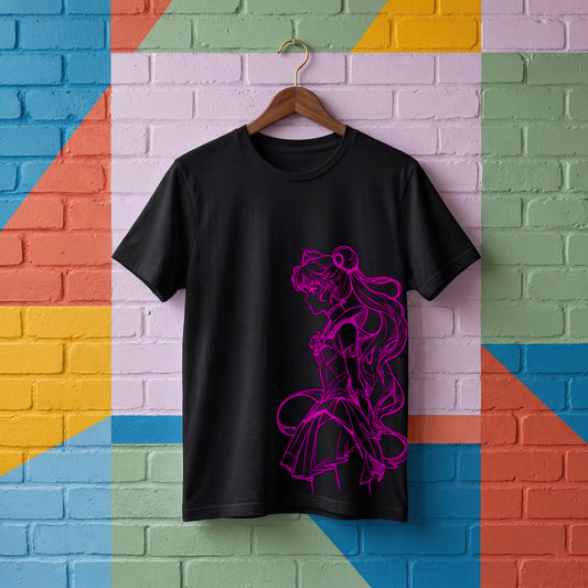 SAILOR MOON SKETCH PLAYERA NEGRA