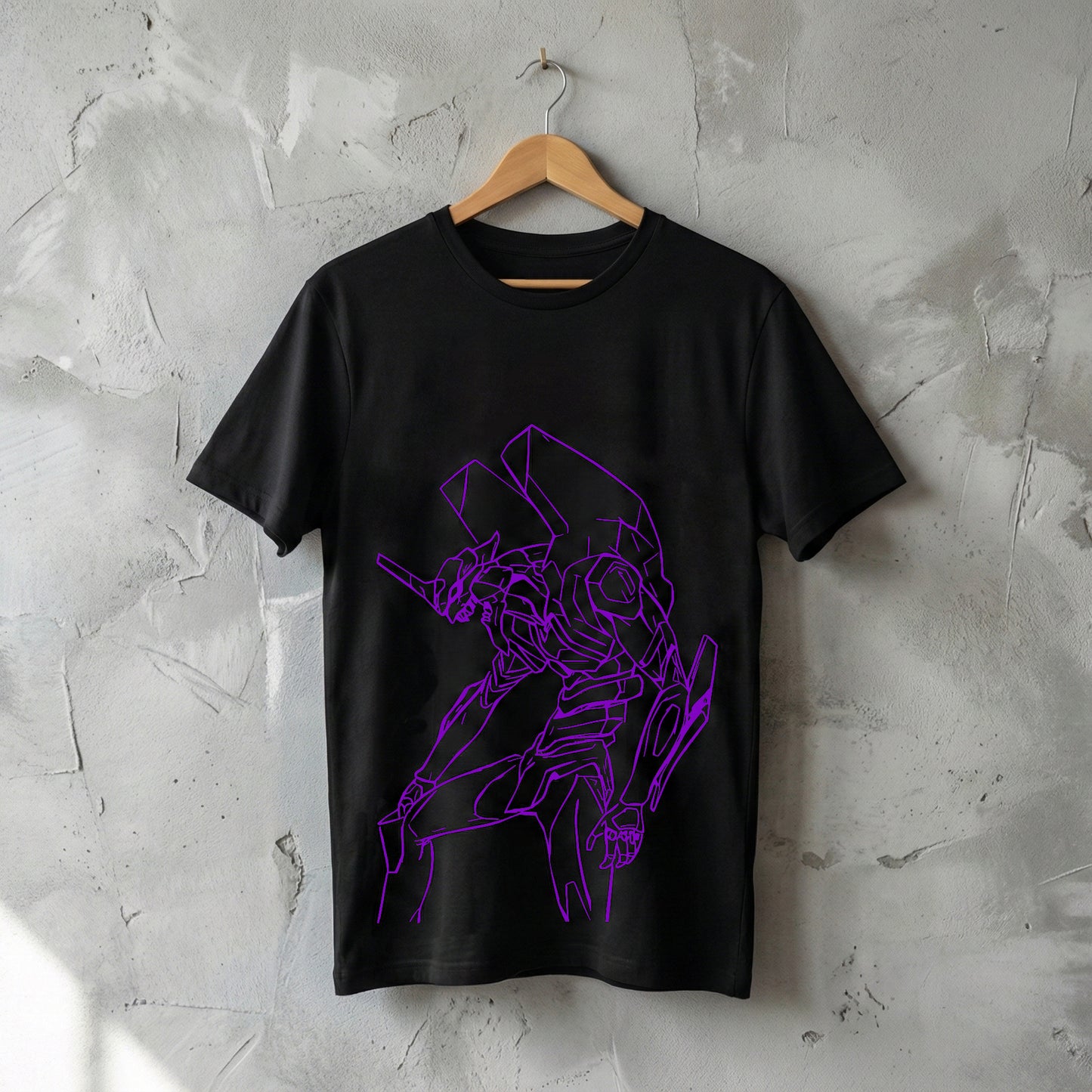EVANGELION EVA 01 PURPLE BLACK TEE
