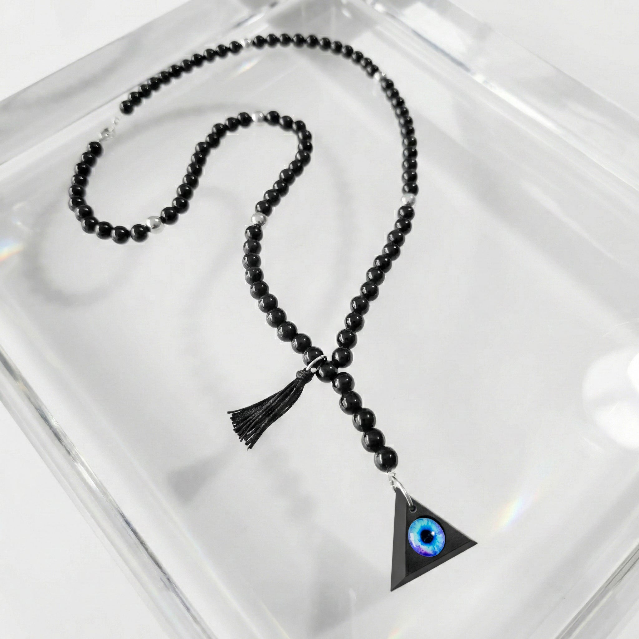 TURK ONIX COLLAR CON TRIANGULO Y OJO DE COLOR III – Gerardo Ars Collection