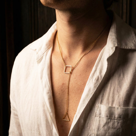 COLLAR DUO, ESTABILIDAD Y ENERGIA, DORADO