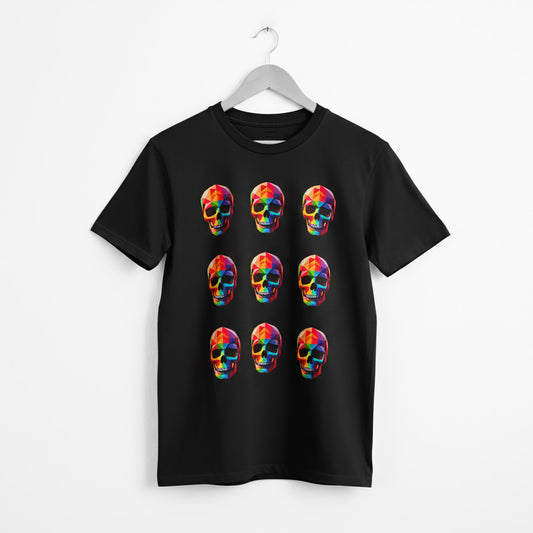 MULTI SKULL PLAYERA CON CALAVERAS