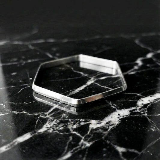 PULSERA HEXAGONO ACERO INOXIDABLE