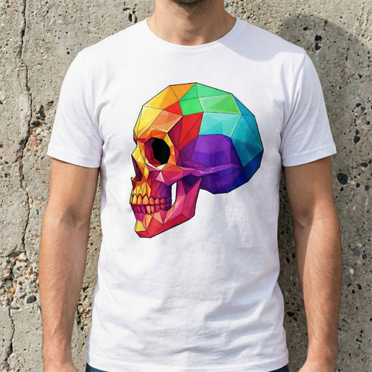 RAINBOW SKULL WHITE TEE II