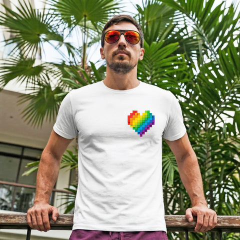 RAINBOW PIXEL LOVE WHITE