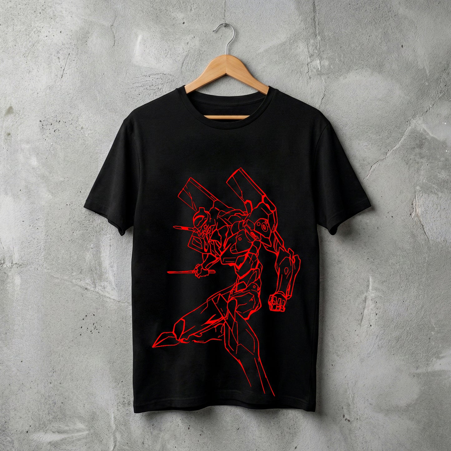 EVANGELION EVA 02 RED BLACK TEE