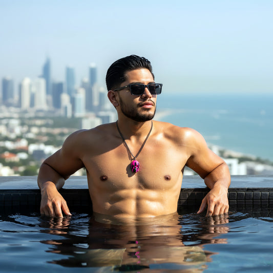 PINK VENOM POLISHED SKULL