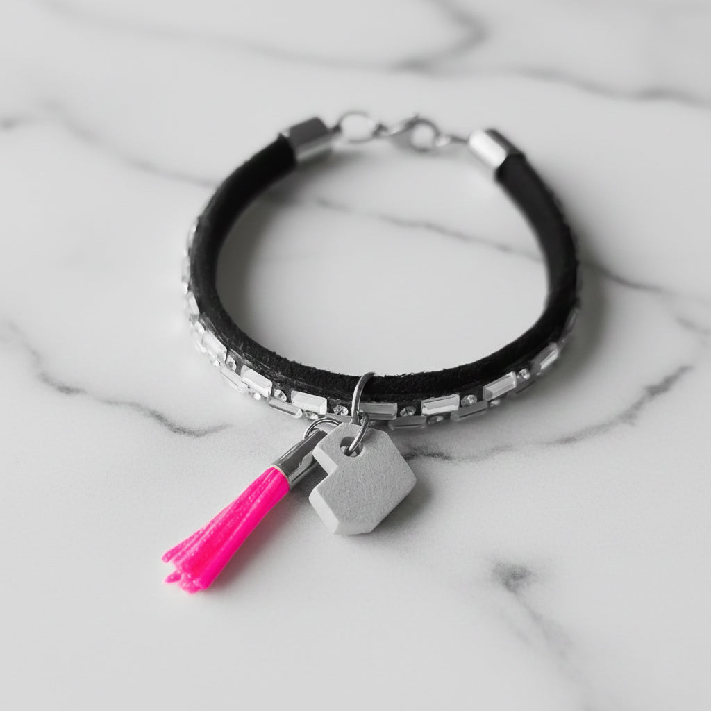 CRYSTAL SILVER PINK LOVE