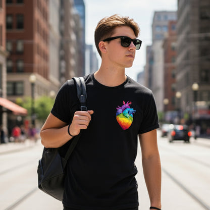 3D HAPPY HEART BLACK