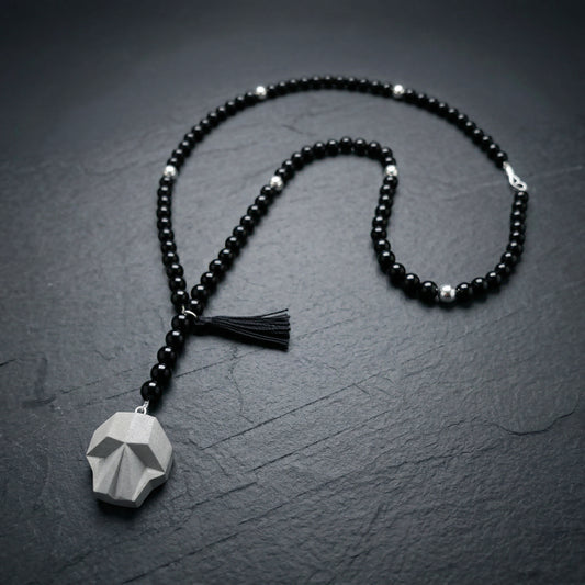 COLLAR ONIX CON CALAVERA CONCRETO