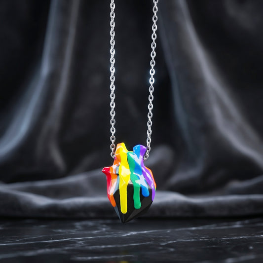 RAINBOW HEART NECKLACE