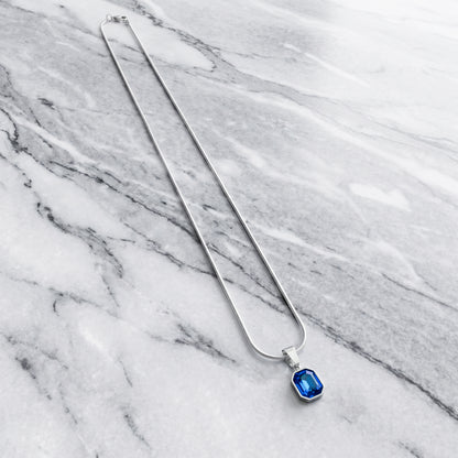 SQUARE STEEL DARK BLUE CRYSTAL