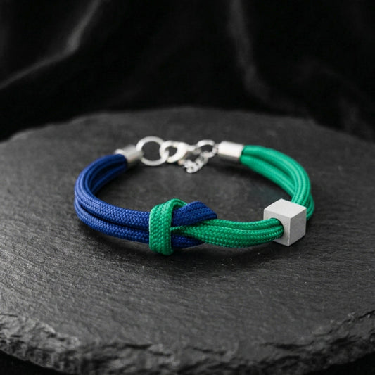 CUBE. PULSERA DOBLE COLOR, CUBO DE CONCRETO II