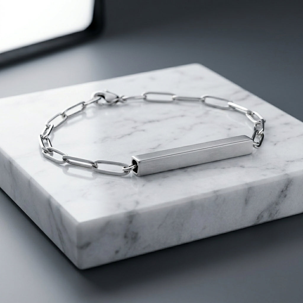 PULSERA TUBO ACERO INOXIDABLE