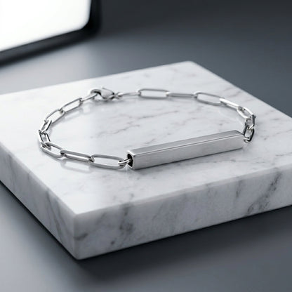 PULSERA TUBO ACERO INOXIDABLE