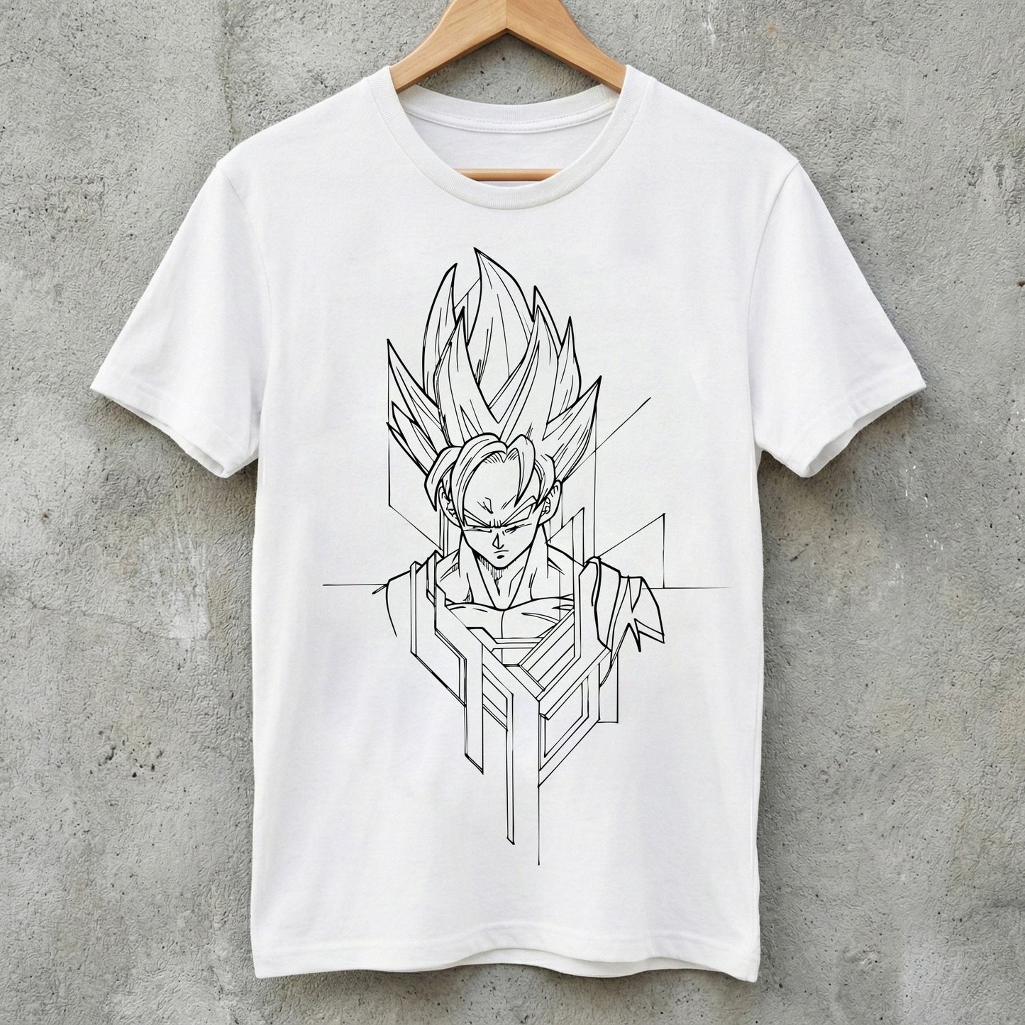 GOKU SKETCH PLAYERA BLANCA