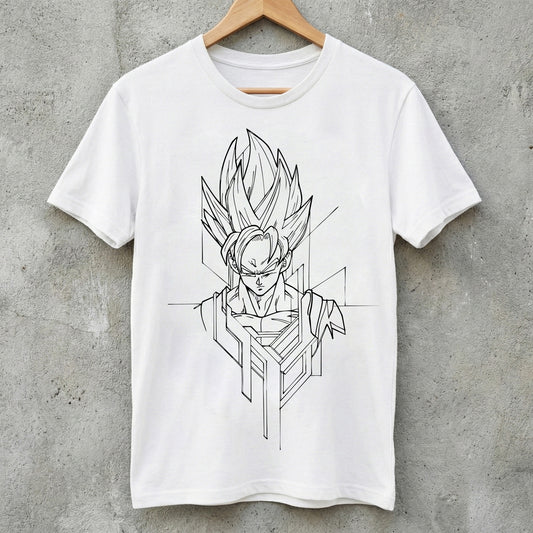 GOKU SKETCH PLAYERA BLANCA
