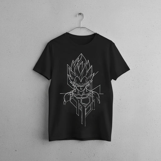 VEGETA SKETCH PLAYERA NEGRA