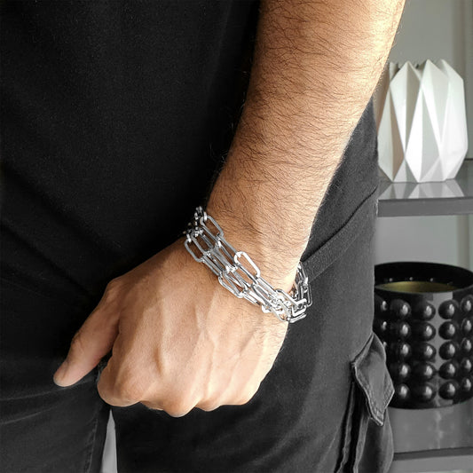 TRIPLE STEEL BRACELET