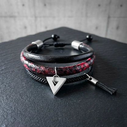 MIX RED SNAKE TRIANGLE