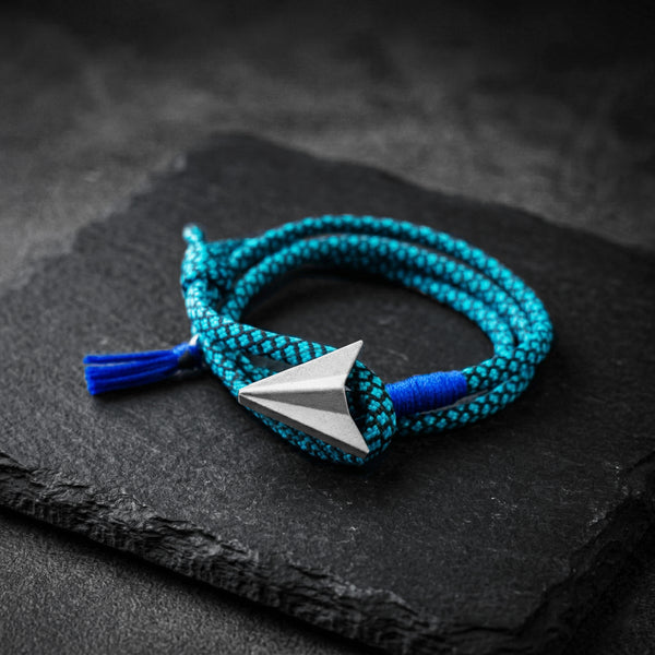 FLY PULSERA CORDON AZUL AVION DE CONCRETO