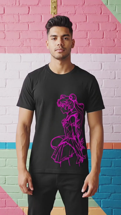 SAILOR MOON SKETCH PLAYERA NEGRA