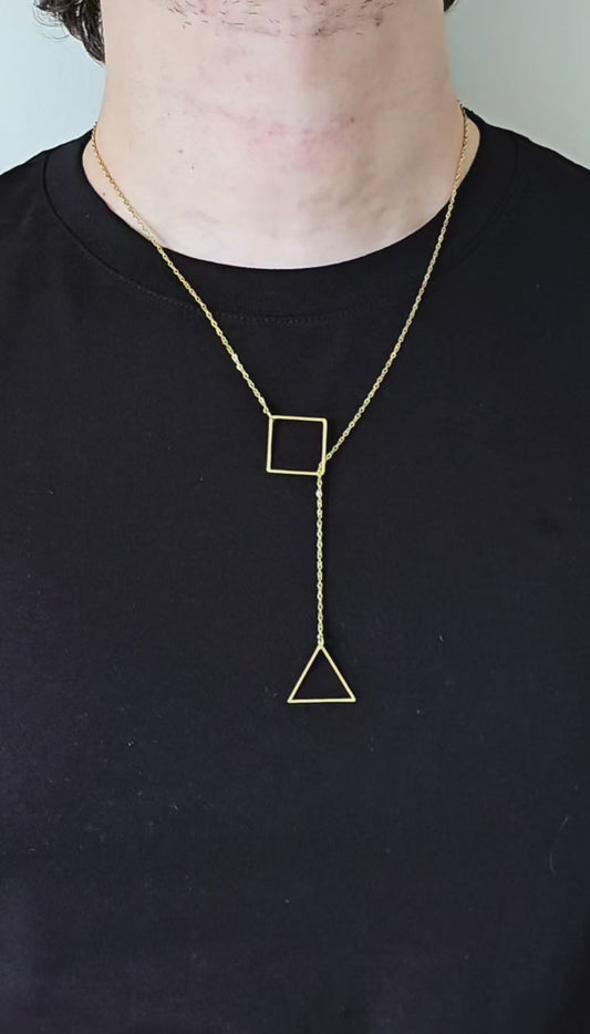 COLLAR DUO, ESTABILIDAD Y ENERGIA, DORADO