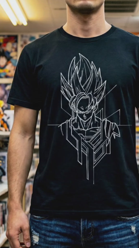 GOKU SKETCH PLAYERA NEGRA