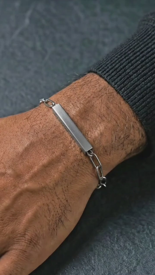 PULSERA TUBO ACERO INOXIDABLE